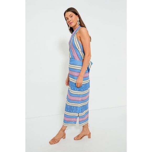 TUCKERNUCK Sorrento Stripe Ames Dress Size XL NWT Retail $398 Tuckernuck - Picture 7 of 8
